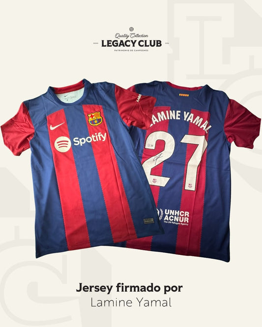 Jersey firmado Lamine Yamal Barcelona 2023