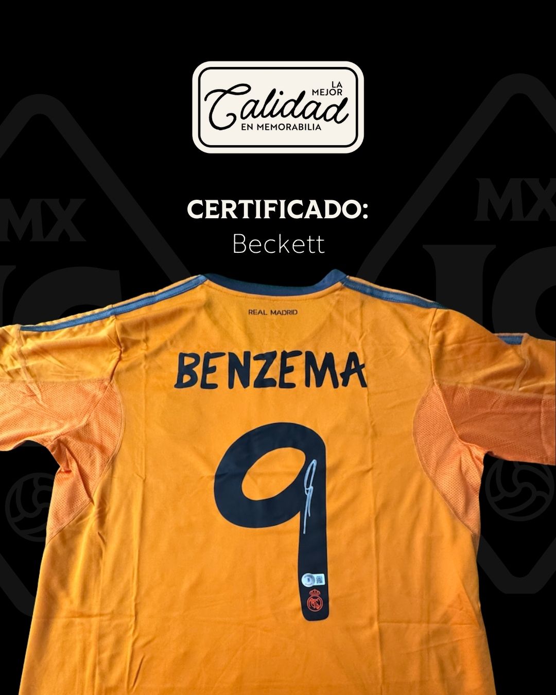 Jersey firmado Karim Benzema Real Madrid 2014
