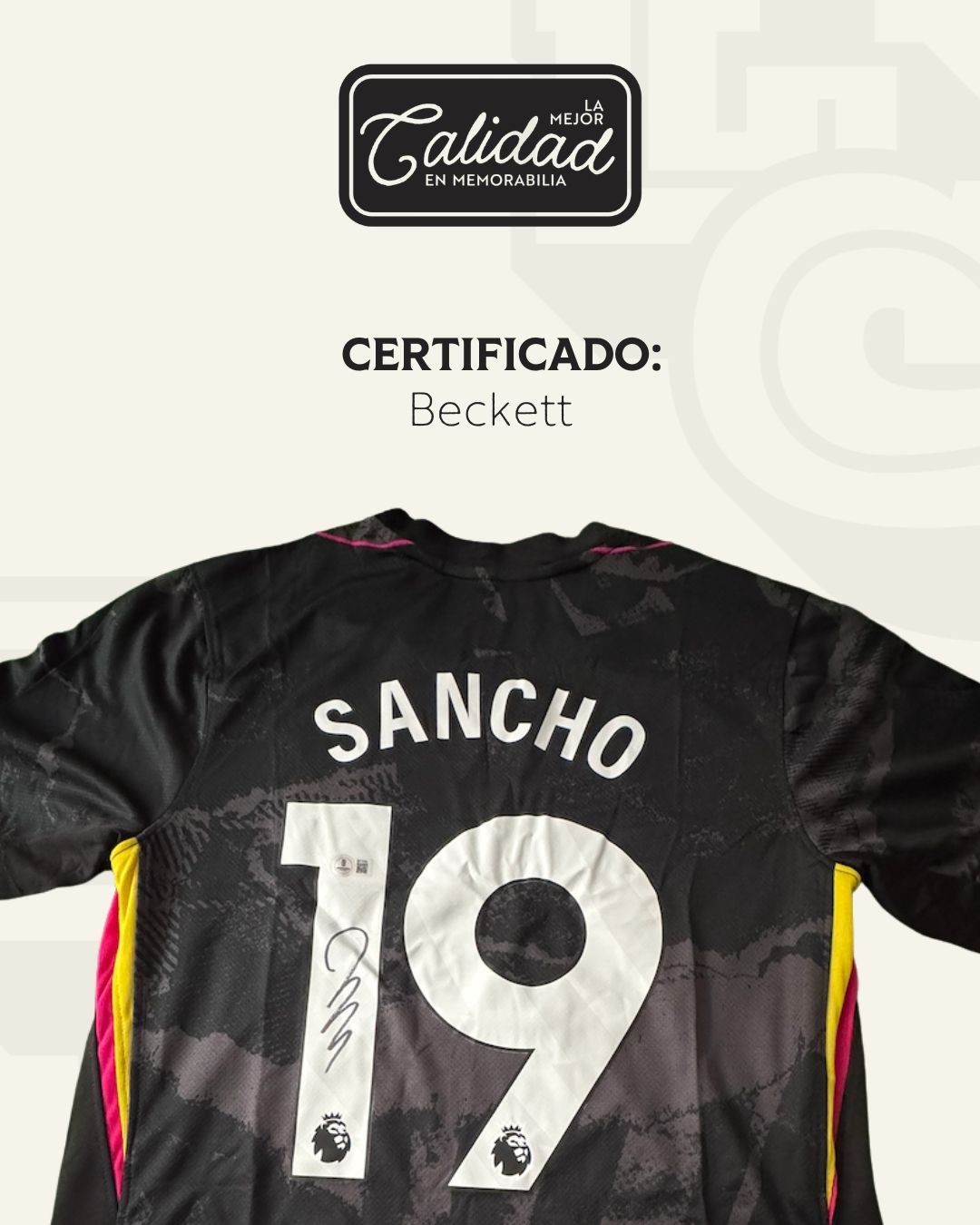 Jersey firmado Jadon Sancho Chelsea 2022