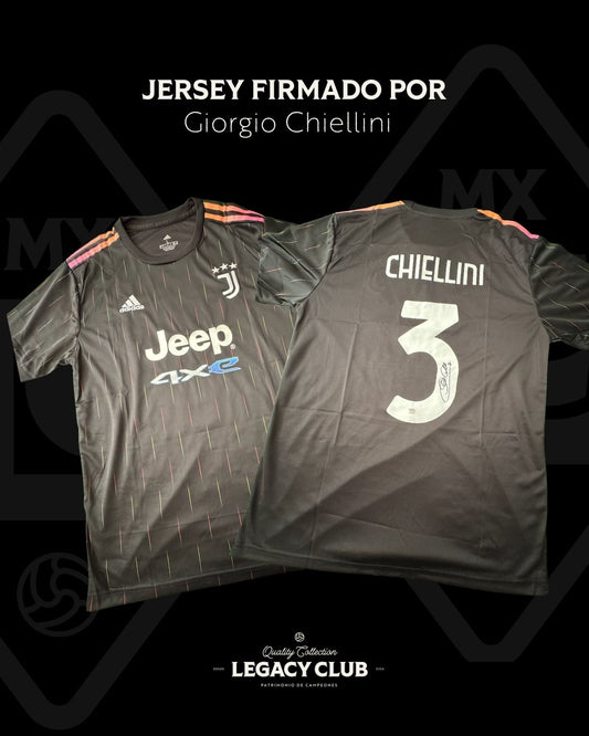 Jersey firmado Giorgio Chiellini Juventus 2021