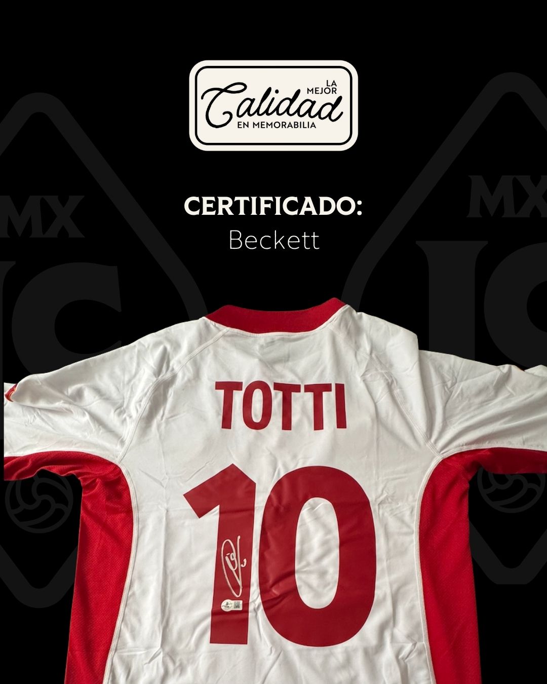 Jersey firmado Francesco Totti AS Roma 2002