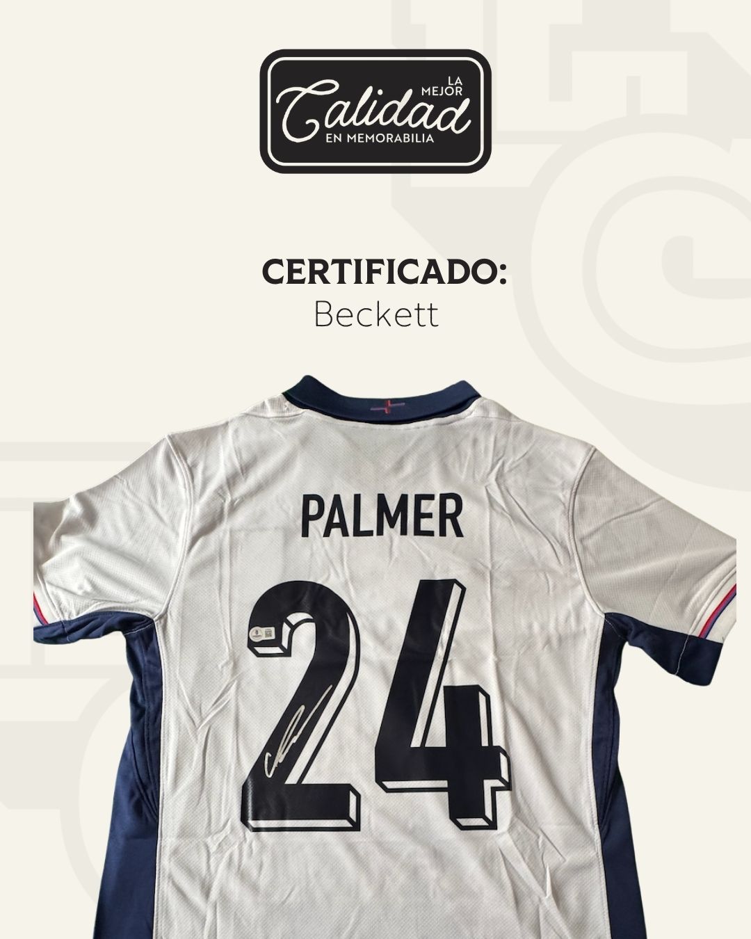 Jersey Firmado Cole Palmer Inglaterra 2022