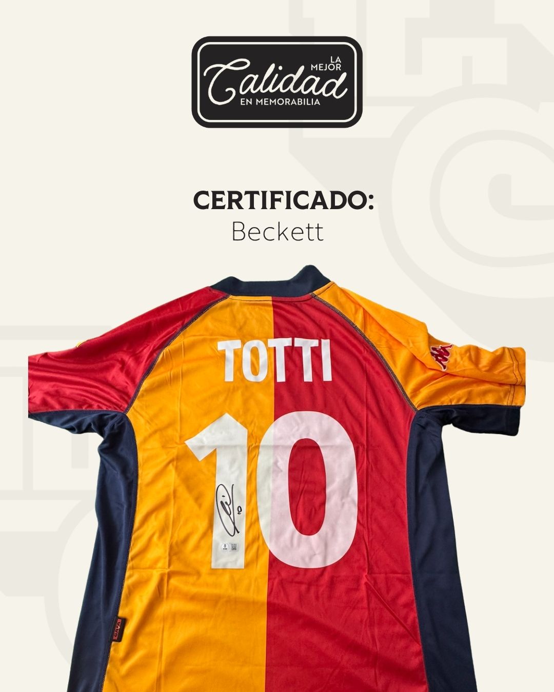Jersey Firmado Francesco Totti AS Roma 2001