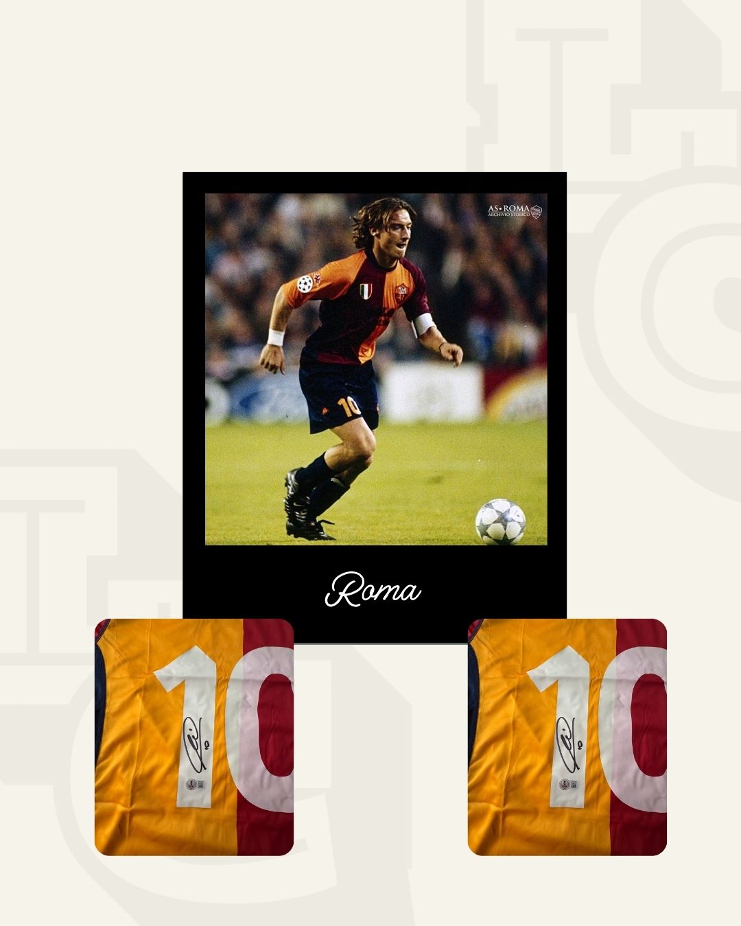 Jersey Firmado Francesco Totti AS Roma 2001