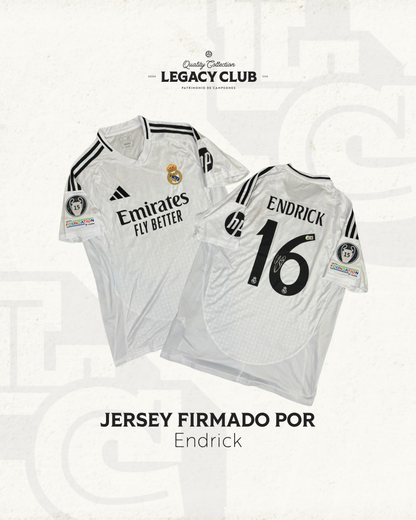 Camiseta Autografiada Endrick Real Madrid 2025