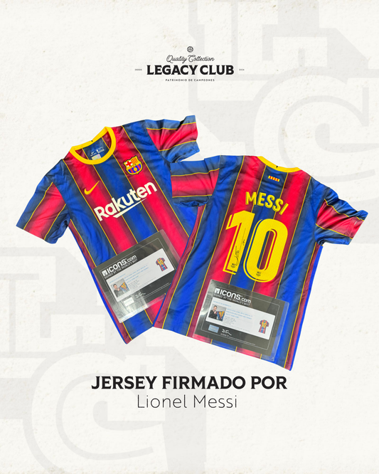 Camiseta Autografiada Lionel Messi Barcelona 2021