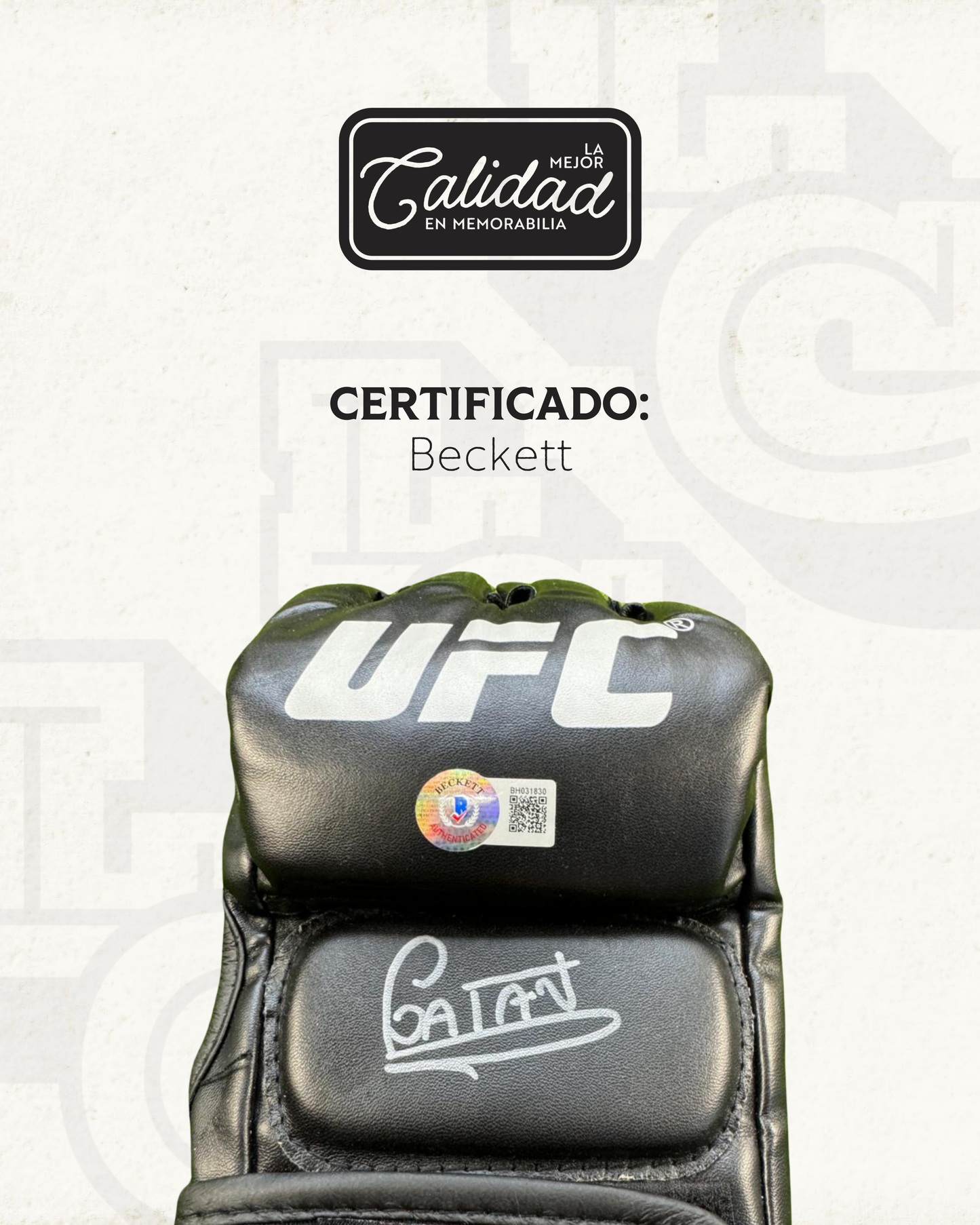 Guante firmado Alex Pereira