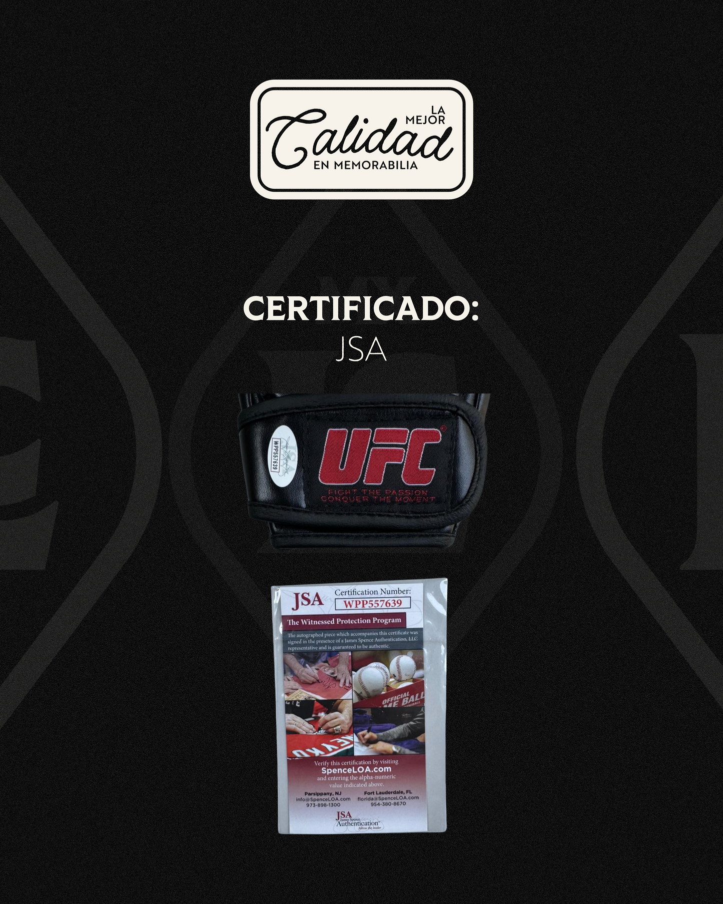Guante firmado Jamahal Hill