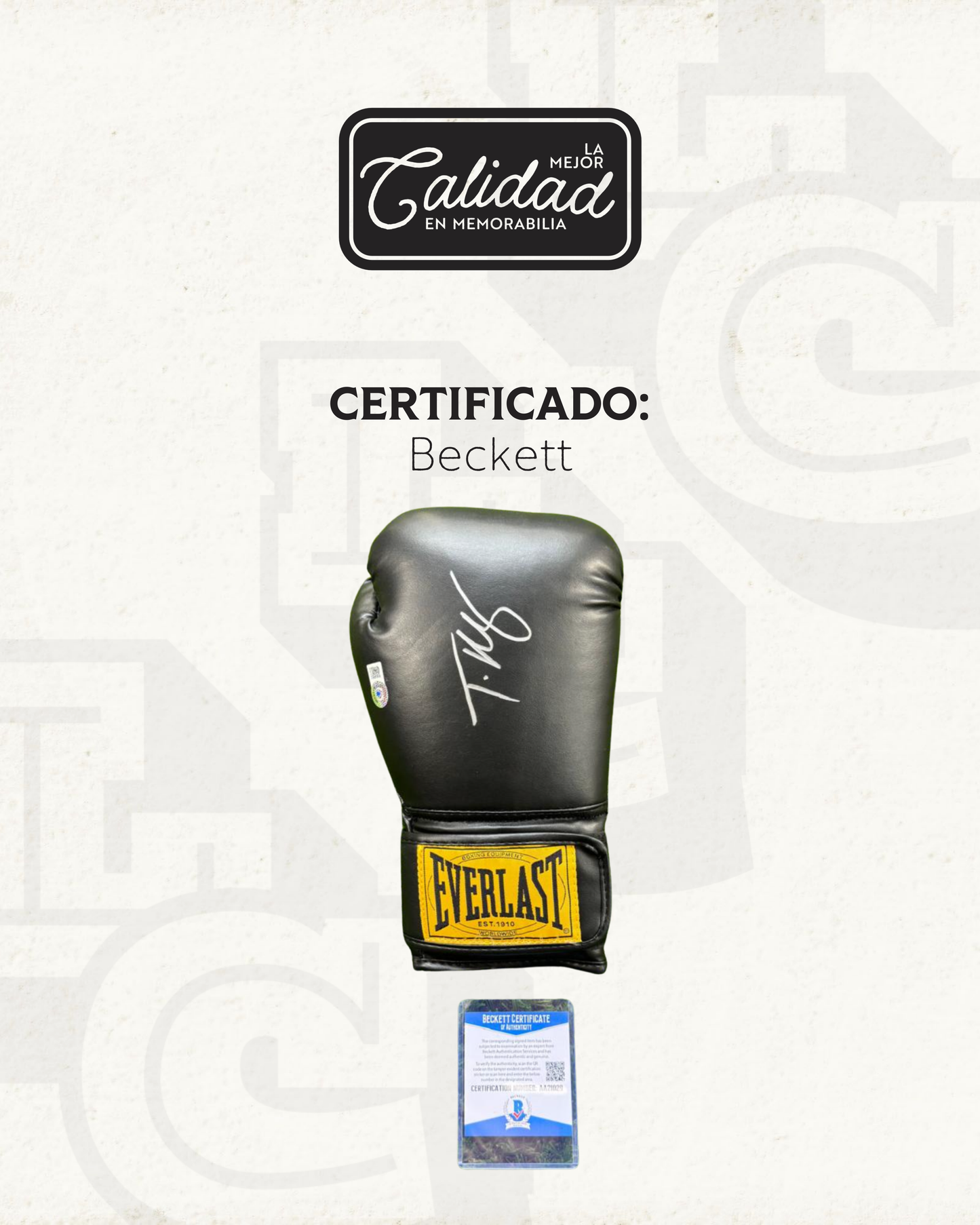 Guante firmado Tyson Fury