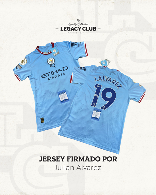 Camiseta firmada Julian Alvarez Manchester City
