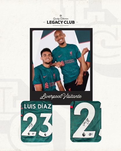 Jersey firmado Luis Diaz Liverpool Visitante