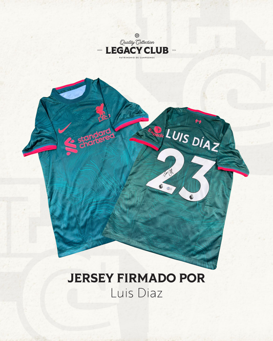 Jersey firmado Luis Diaz Liverpool Visitante