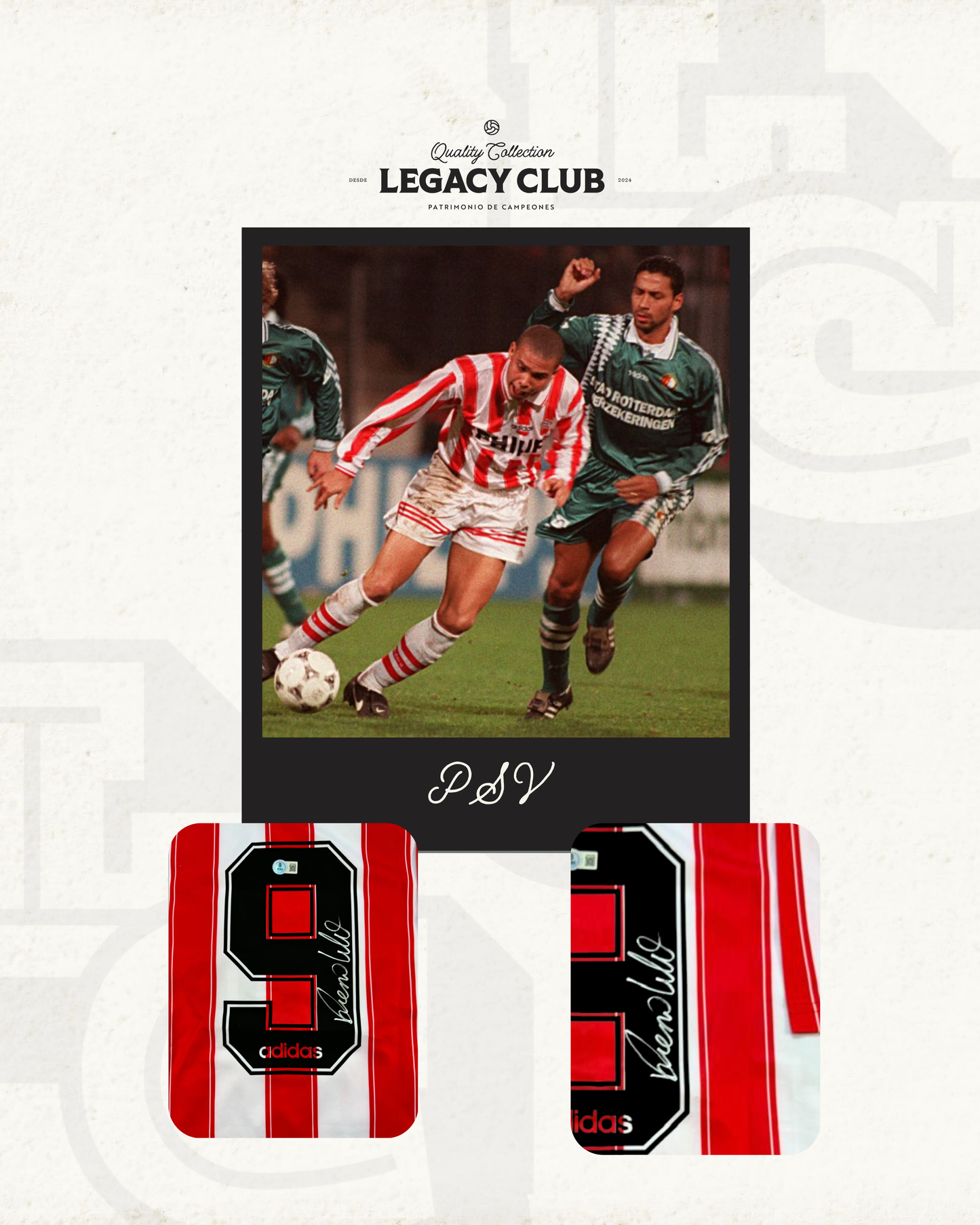 Jersey firmado Ronaldo Nazario PSV