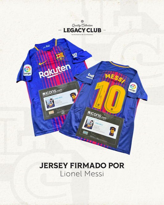 Jersey firmado Lionel Messi Barcelona 2018