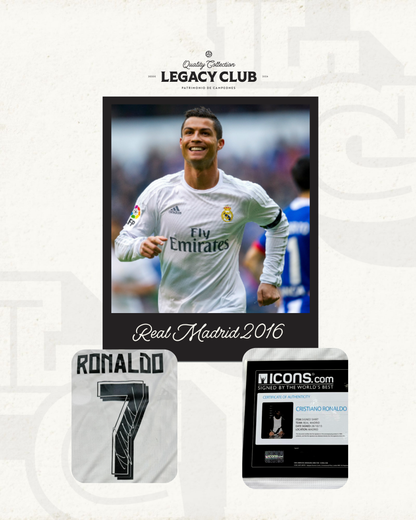 Jersey firmado Cristiano Ronaldo Real Madrid 2016