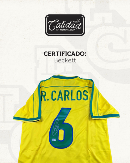 Jersey firmado Roberto Carlos Brasil