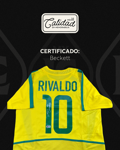 Jersey firmado Rivaldo Brasil