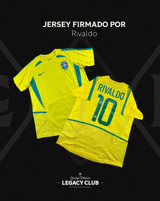 Jersey firmado Rivaldo Brasil