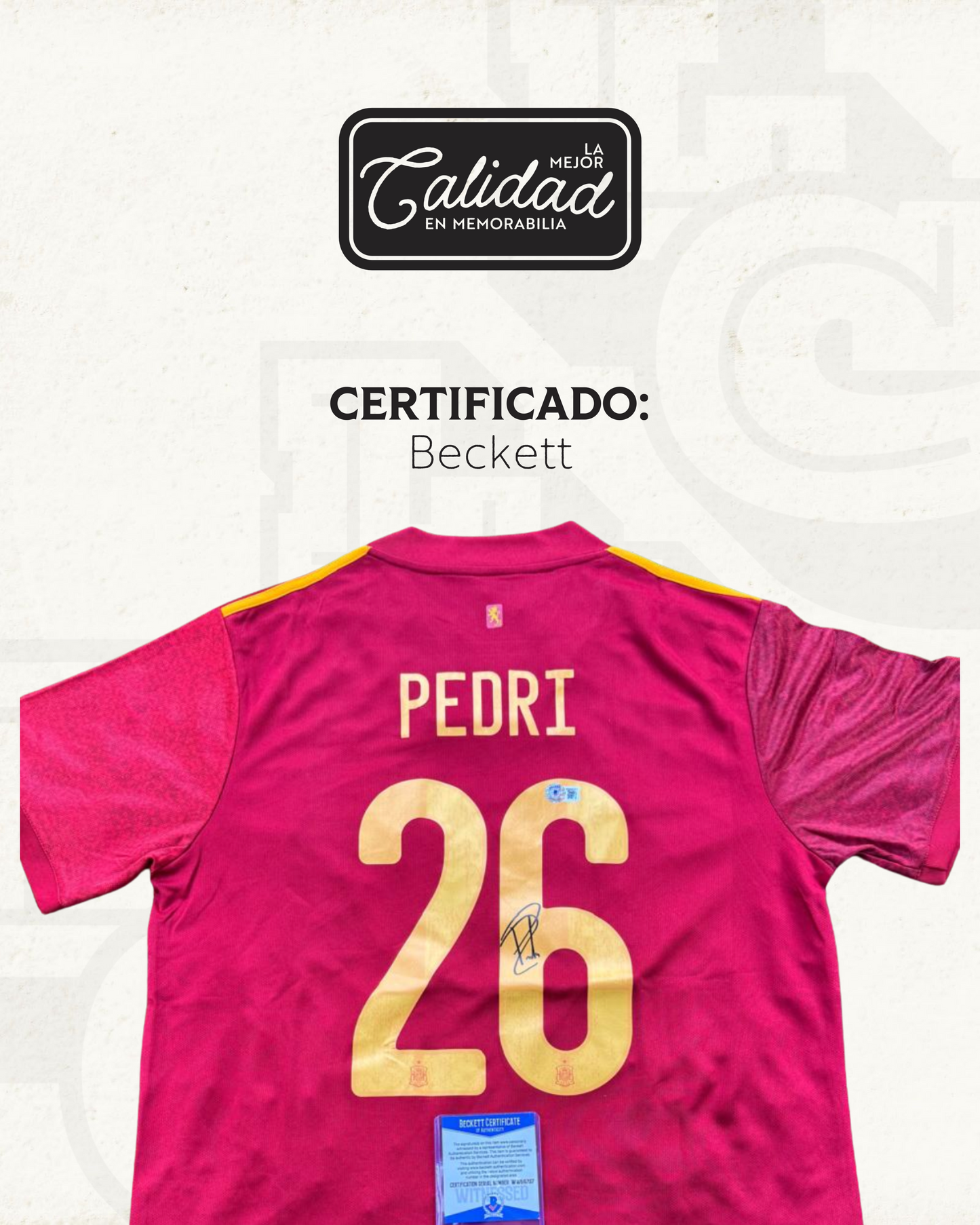 Jersey firmado Pedri Gonzalez España