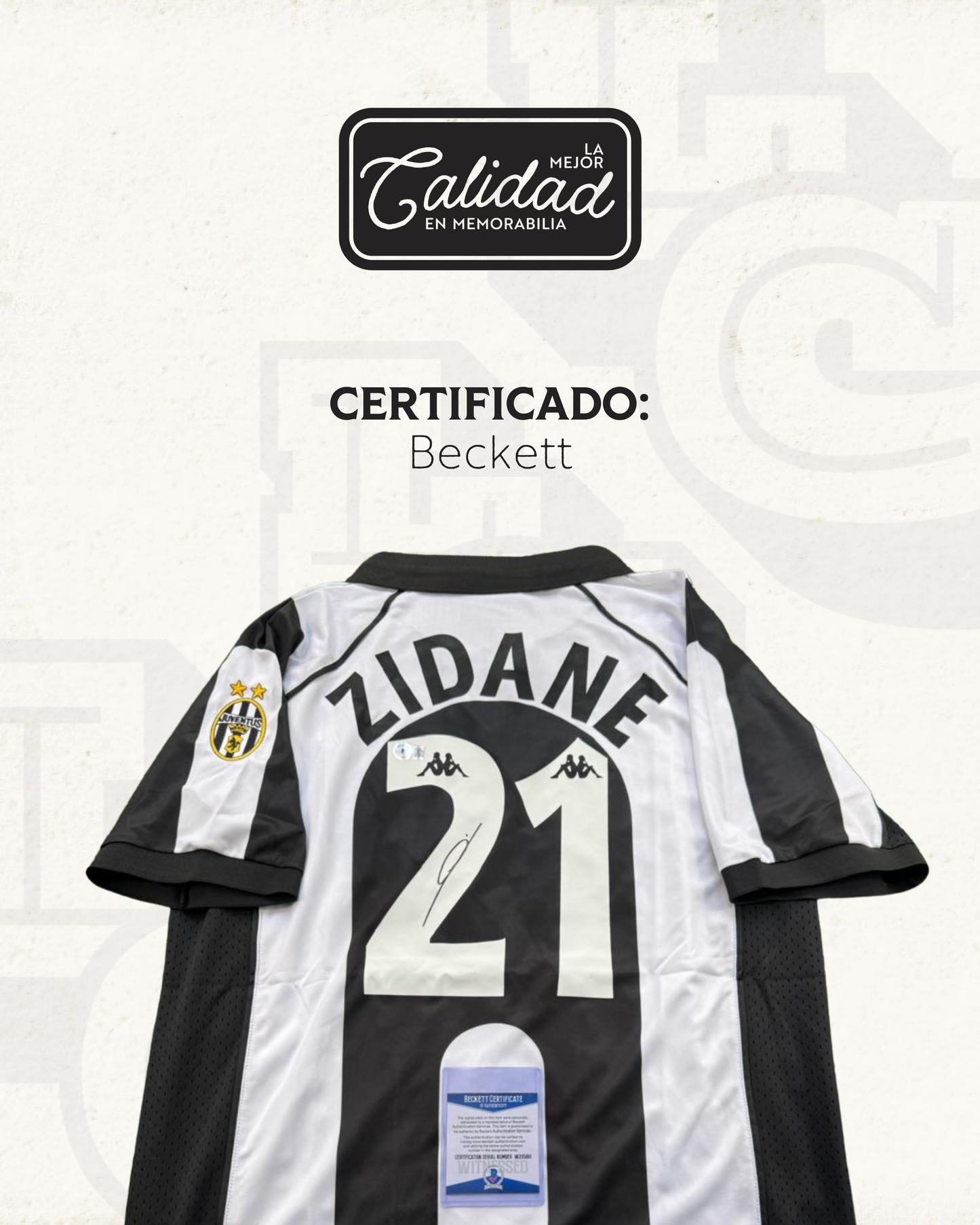 Jersey firmado Zinedine Zidane Juventus 1997