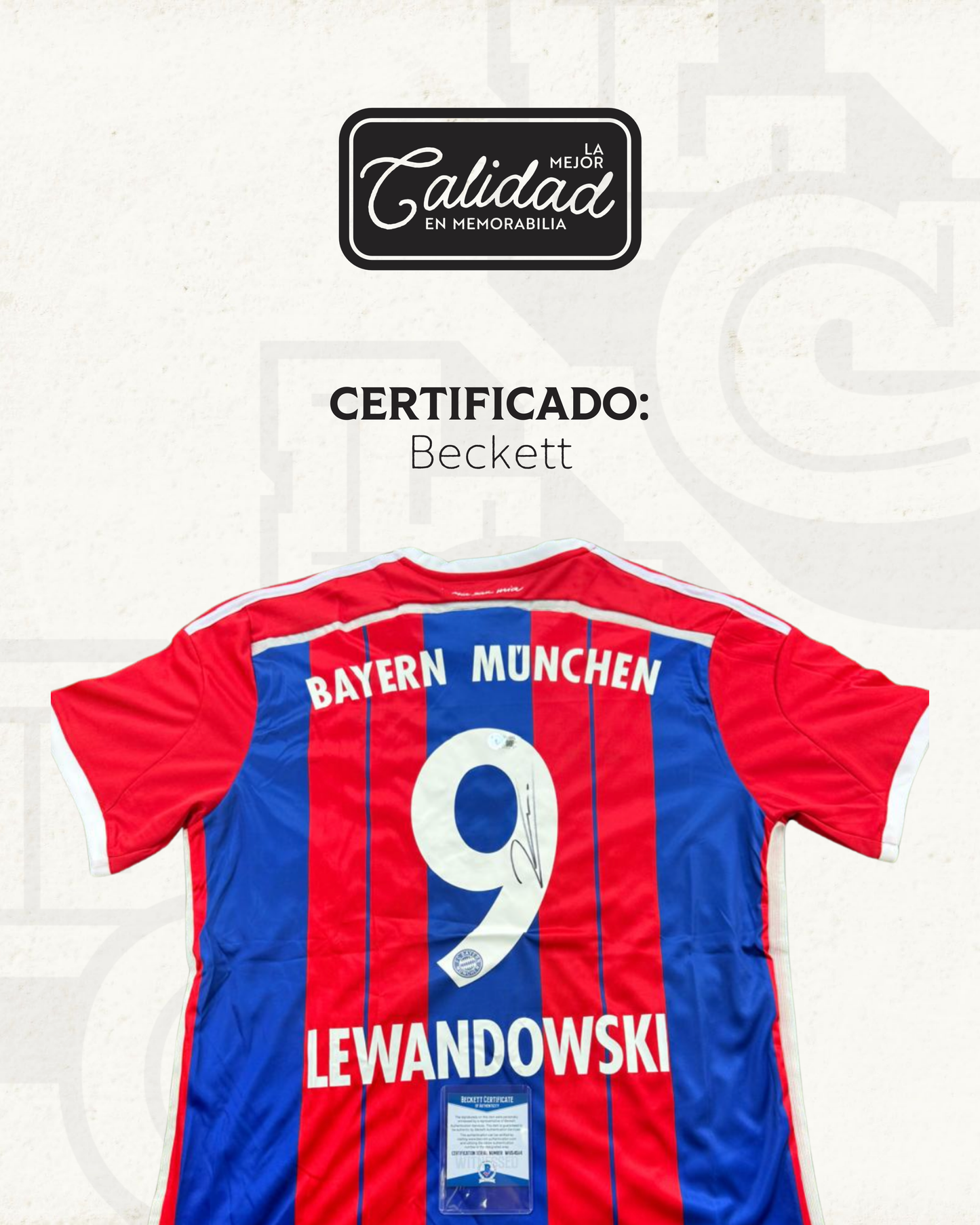Jersey firmado Robert Lewandowski Bayern Munich