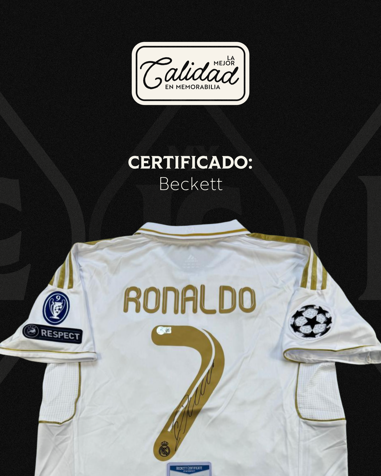 Jersey firmado Cristiano Ronaldo Real Madrid 2012