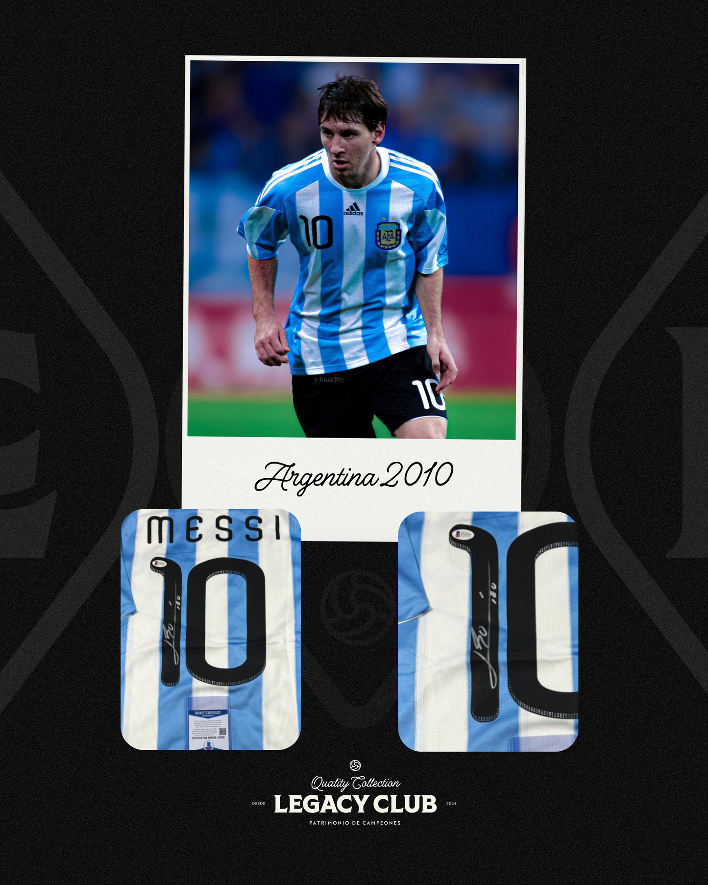 Jersey firmado Lionel Messi Argentina 2010
