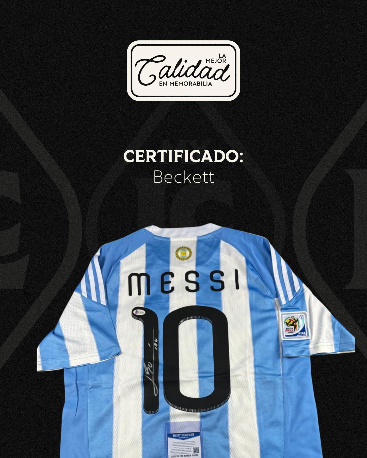 Jersey firmado Lionel Messi Argentina 2010