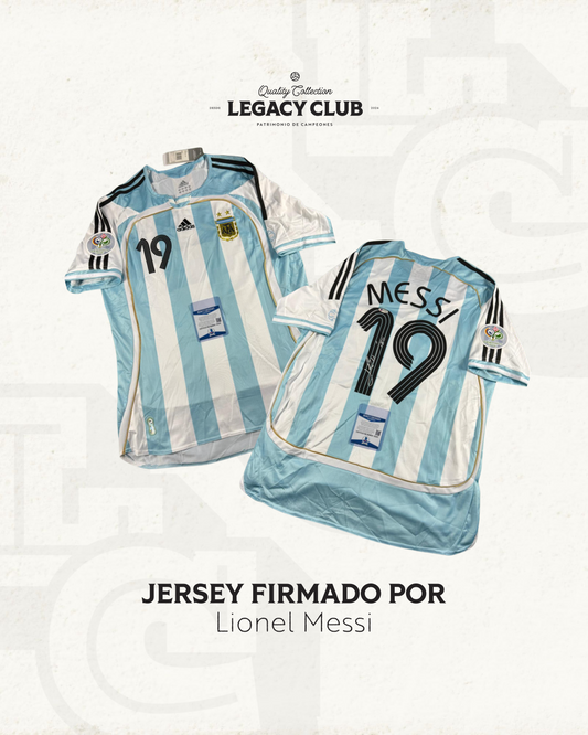 Camiseta firmada Lionel Messi Argentina 2006