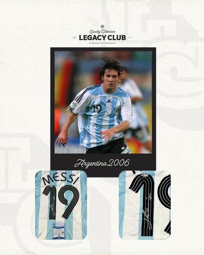 Camiseta firmada Lionel Messi Argentina 2006