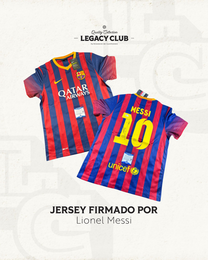 Jersey firmado Lionel Messi Barcelona 2014