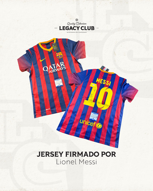 Jersey firmado Lionel Messi Barcelona 2014