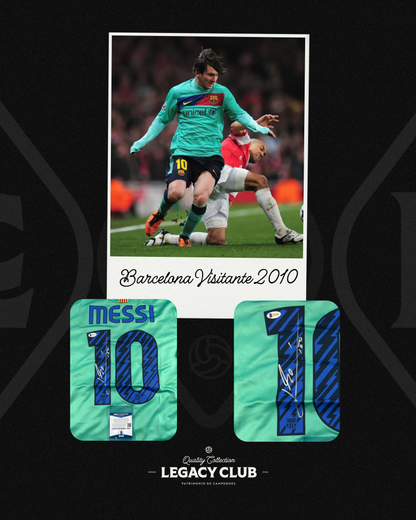 Jersey firmado Lionel Messi Barcelona Visitante 2010