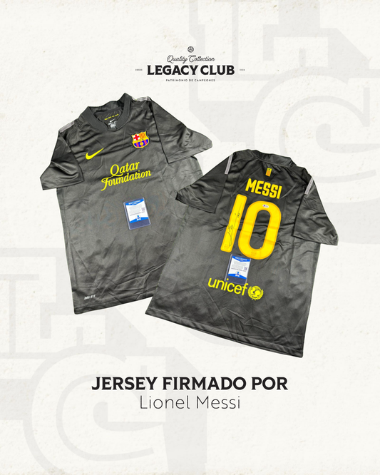 Jersey firmado Lionel Messi Barcelona Visitante 2012