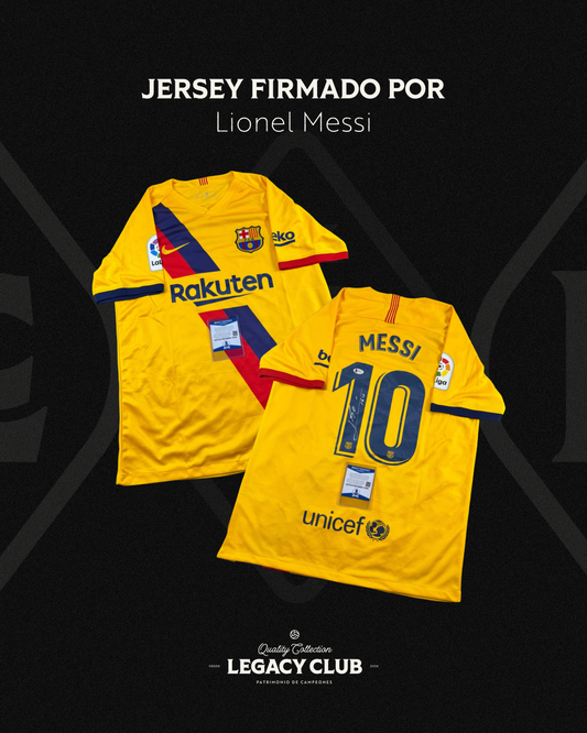 Jersey firmado Lionel Messi Barcelona Tercera Equipacion 2019