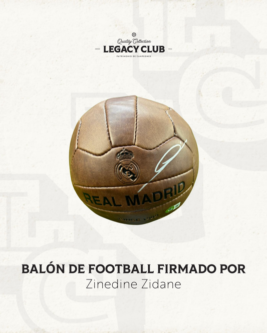 Balón frimado Zinedine Zidane Real Madrid