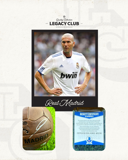 Balón frimado Zinedine Zidane Real Madrid