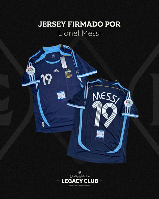 Jersey firmado Lionel Messi Argentina Visitante 2006