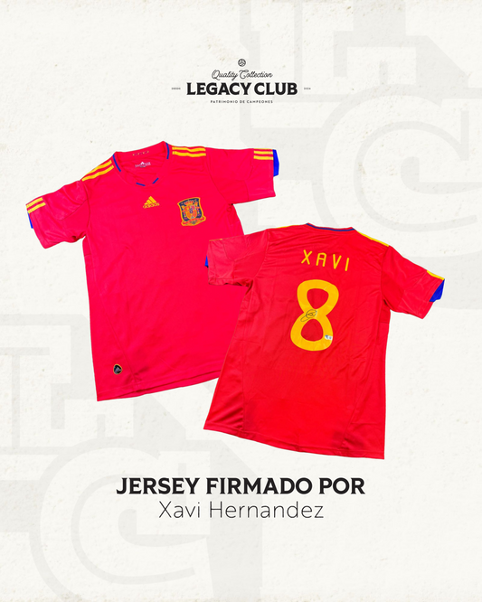 Jersey firmado Xavi Hernandez España