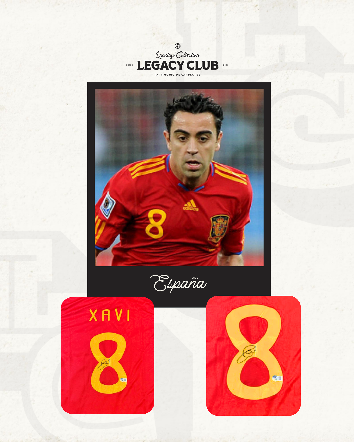 Jersey firmado Xavi Hernandez España