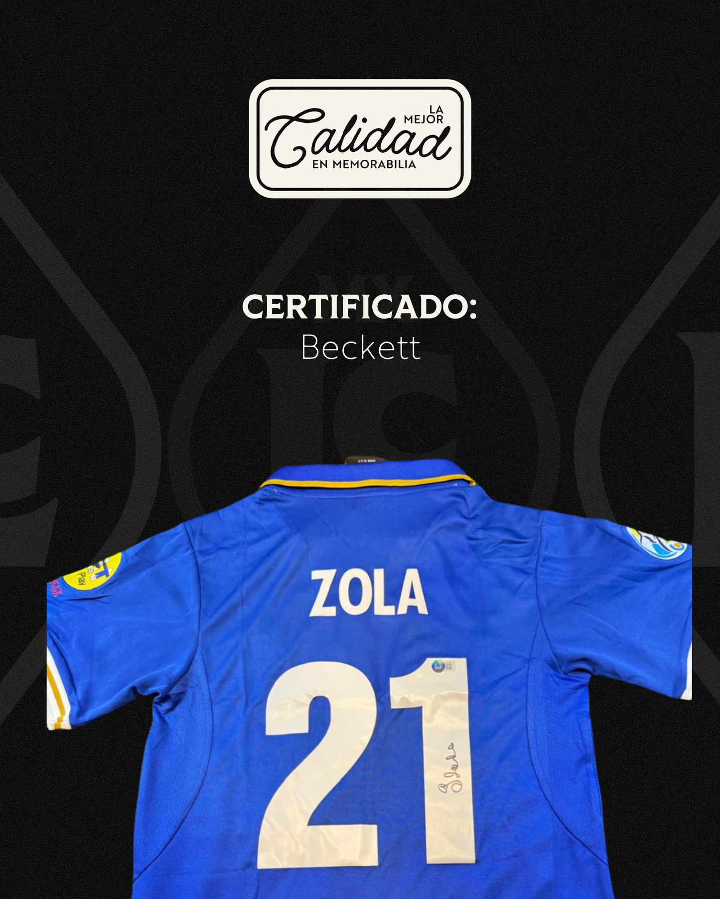 Jersey Firmado Gianfranco Zola Italia