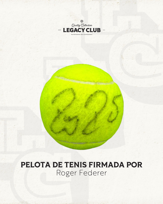 Pelota firmada Roger Federer