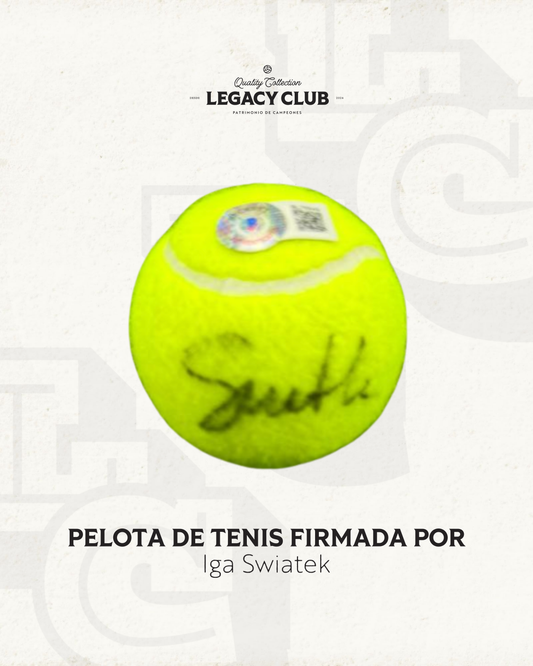 Pelota firmada Iga Swiatek