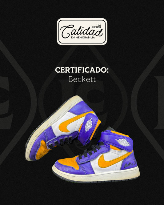 Tenis firmados Magic Johson Lakers