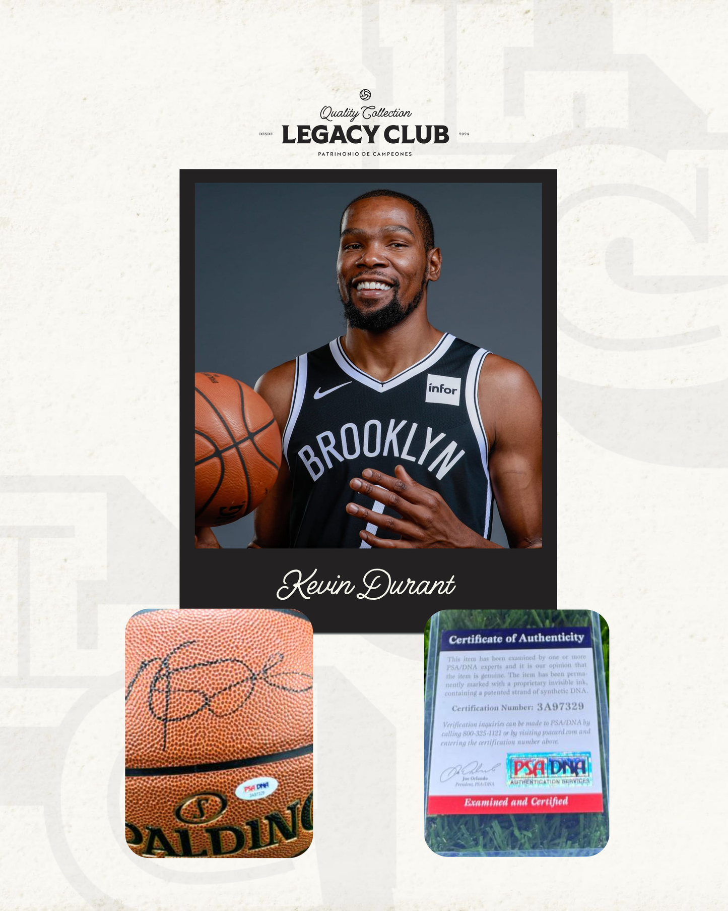 Balón firmado Kevin Durant