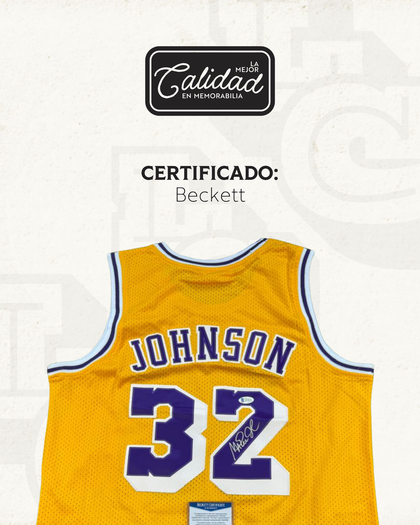 Jersey firmado Magic Johson LA Lakers