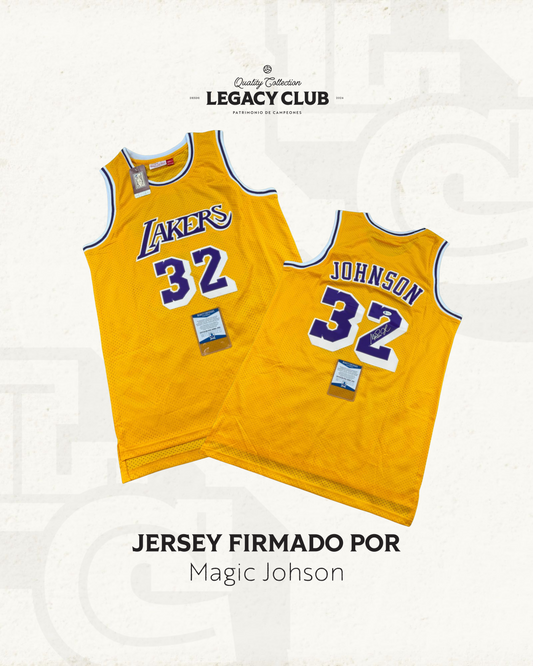 Jersey firmado Magic Johson LA Lakers