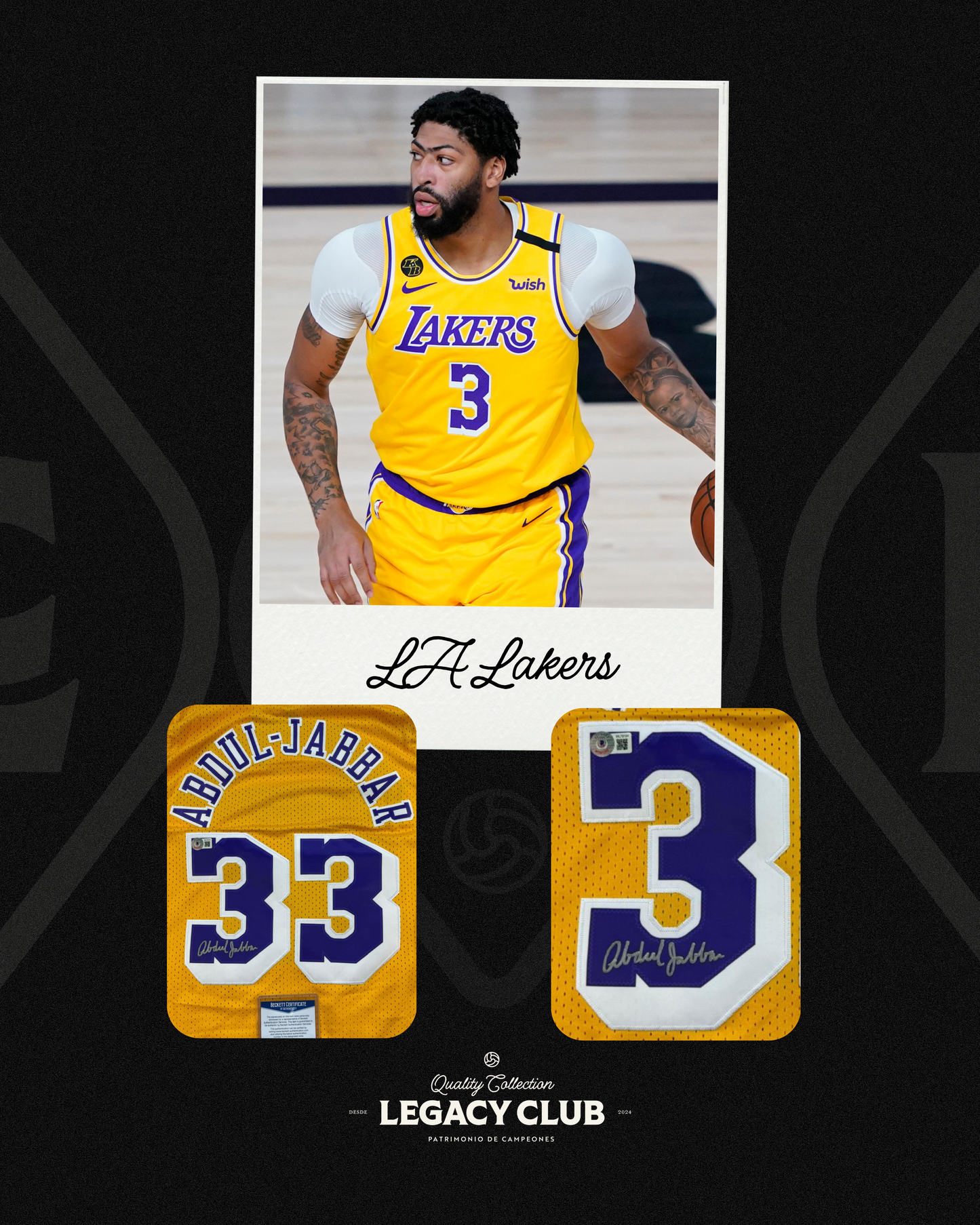 Jersey firmado Anthony Davis LA Lakers
