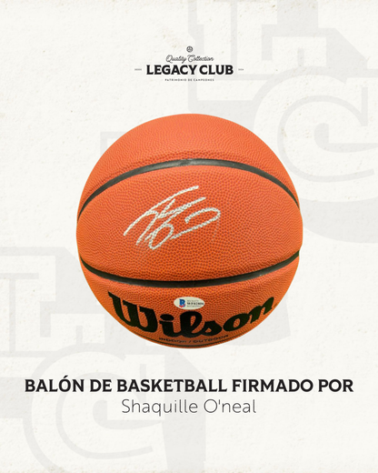 Balón firmado Shaquille O'neal