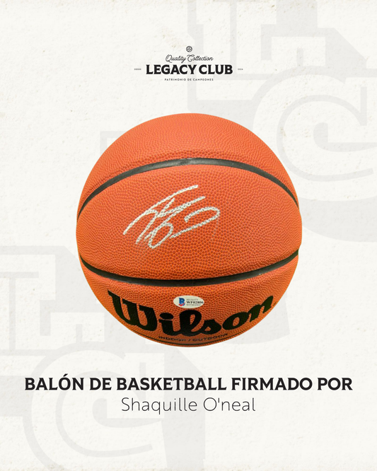 Balón firmado Shaquille O'neal